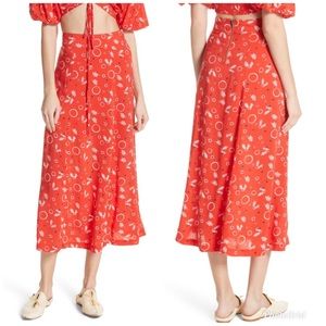Free People Danni Jane Print Skirt Size 0